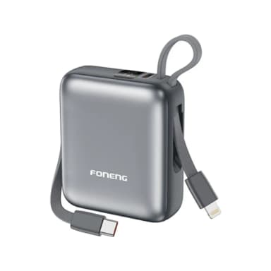 Foneng PX115 10000mAh 22.5W Dual Cable Mini Power Bank Foneng PX115 10000mAh 22.5W Dual Cable Mini Power Bank